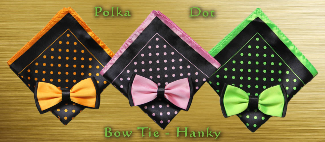 Polka Dot Bowtie-Hanky